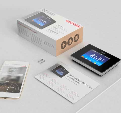 smart thermostat with box